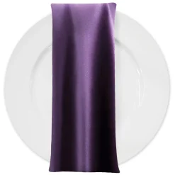 Lamour (Dull) Satin Table Napkin in Purple 9685