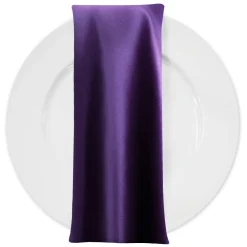 Lamour (Dull) Satin Table Napkin in Purple 9687