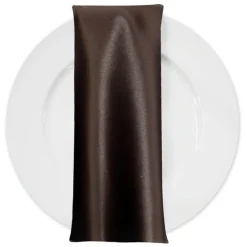 Lamour (Dull) Satin Table Napkin in Brown 1266