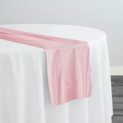Lamour (Dull) Satin Table Runner in Pink 1155