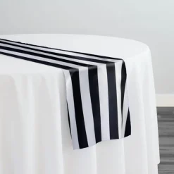 Lamour 1" & 4" Stripe Table Runner in 1" Stripe