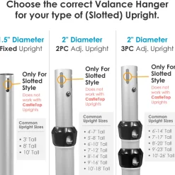 2-Layer Valance Hanger (for slotted uprights)