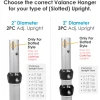 3-Layer Valance Hanger (for slotted uprights)