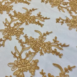 Laylani Lace Table Linen in Gold