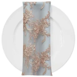 Laylani Lace (w/ Poly Lining) Table Napkin in Champagne