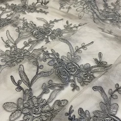 Laylani Lace (w/ Poly Lining) Table Napkin in Silver