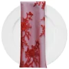 Laylani Lace (w/ Poly Lining) Table Napkin in Red