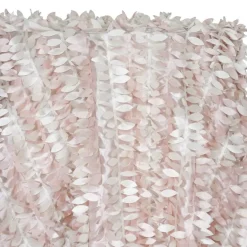 Leaf Hanging Taffeta Table Linen in Blush Mix