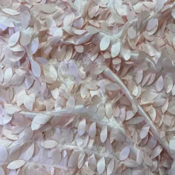 Leaf Hanging Taffeta Table Linen in Pink Petal