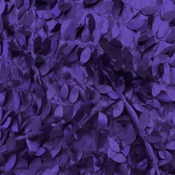 Leaf Hanging Taffeta Table Runner in Raisin