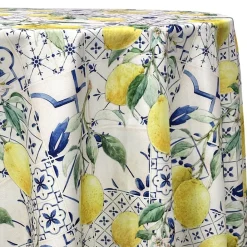 Lemon Cantina (Poly Print) Table Linen