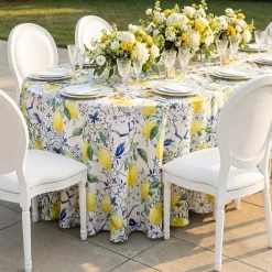 Lemon Cantina (Poly Print) Table Linen