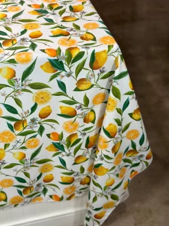 Lemon (Poly Print) Table Linen