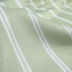 Lexington Stripe (Slub Print) Table Linen in Sage