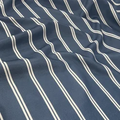 Lexington Stripe (Slub Print) Table Runner in Navy