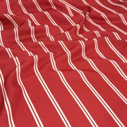 Lexington Stripe (Slub Print) Table Runner in Red