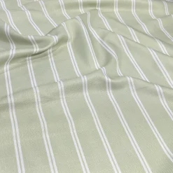 Lexington Stripe (Slub Print) Table Runner in Sage