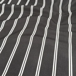 Lexington Stripe (Slub Print) Table Napkin in Black