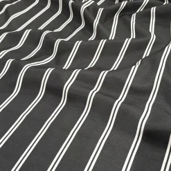 Lexington Stripe (Slub Print) Table Napkin in Black