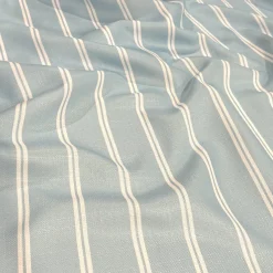 Lexington Stripe (Slub Print) Table Napkin in Lt Blue