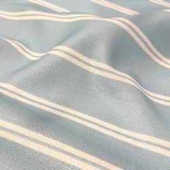 Lexington Stripe (Slub Print) Table Napkin in Lt Blue