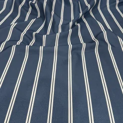 Lexington Stripe (Slub Print) Table Napkin in Navy