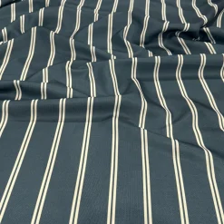 Lexington Stripe (Slub Print) Table Napkin in Slate Blue