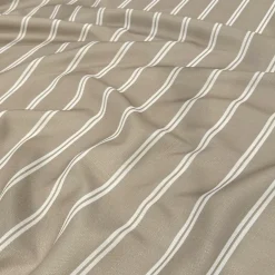 Lexington Stripe (Slub Print) Table Napkin in Taupe
