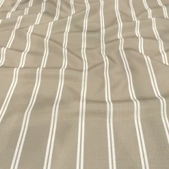 Lexington Stripe (Slub Print) Table Napkin in Taupe