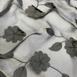 Lily Petal Table Linen in Black