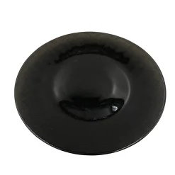 Linen - Glass Charger Plate in Black (Item # 0236)