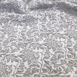 Lucia Jacquard Table Linen in Silver