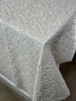 Lucia Jacquard Table Linen in Ivory