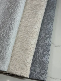 Lucia Jacquard Table Linen in Ivory