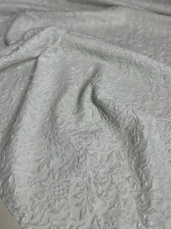 Lucia Jacquard Table Linen in White