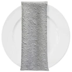 Lucia Jacquard Table Napkin in White
