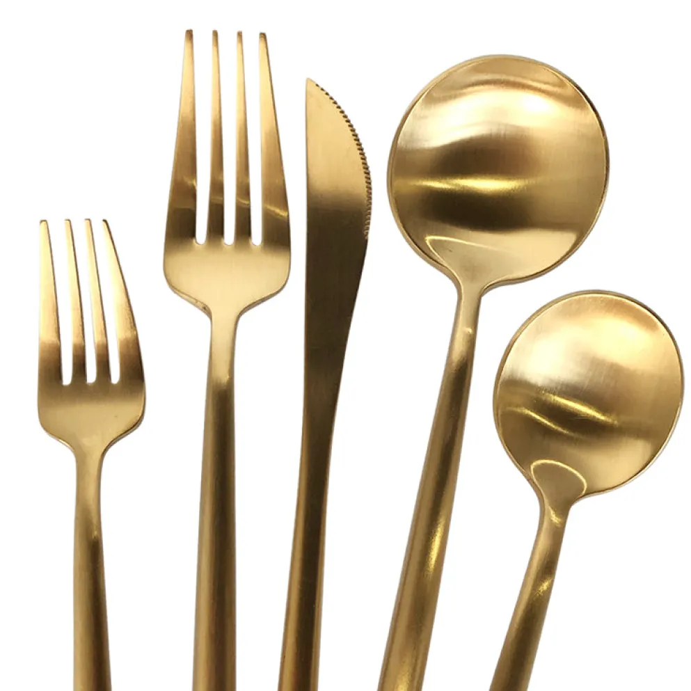 Luna Klasik Flatware/Cutlery in Gold
