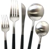 Luna Modero Flatware/Cutlery in Silver/Black