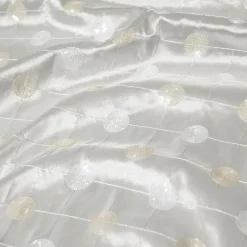 Luna Sequins Taffeta Table Linen in Ivory