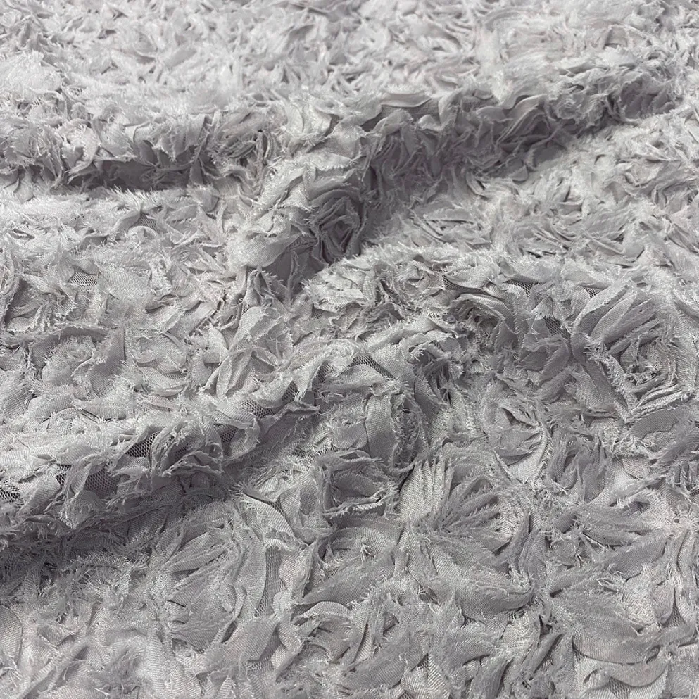 Lush Chiffon (w/ Poly Lining) Table Napkin in Silver