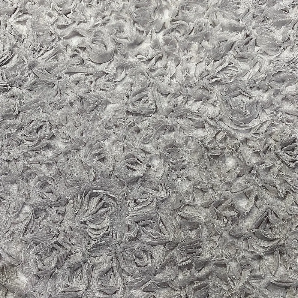 Lush Chiffon (w/ Poly Lining) Table Napkin in Silver