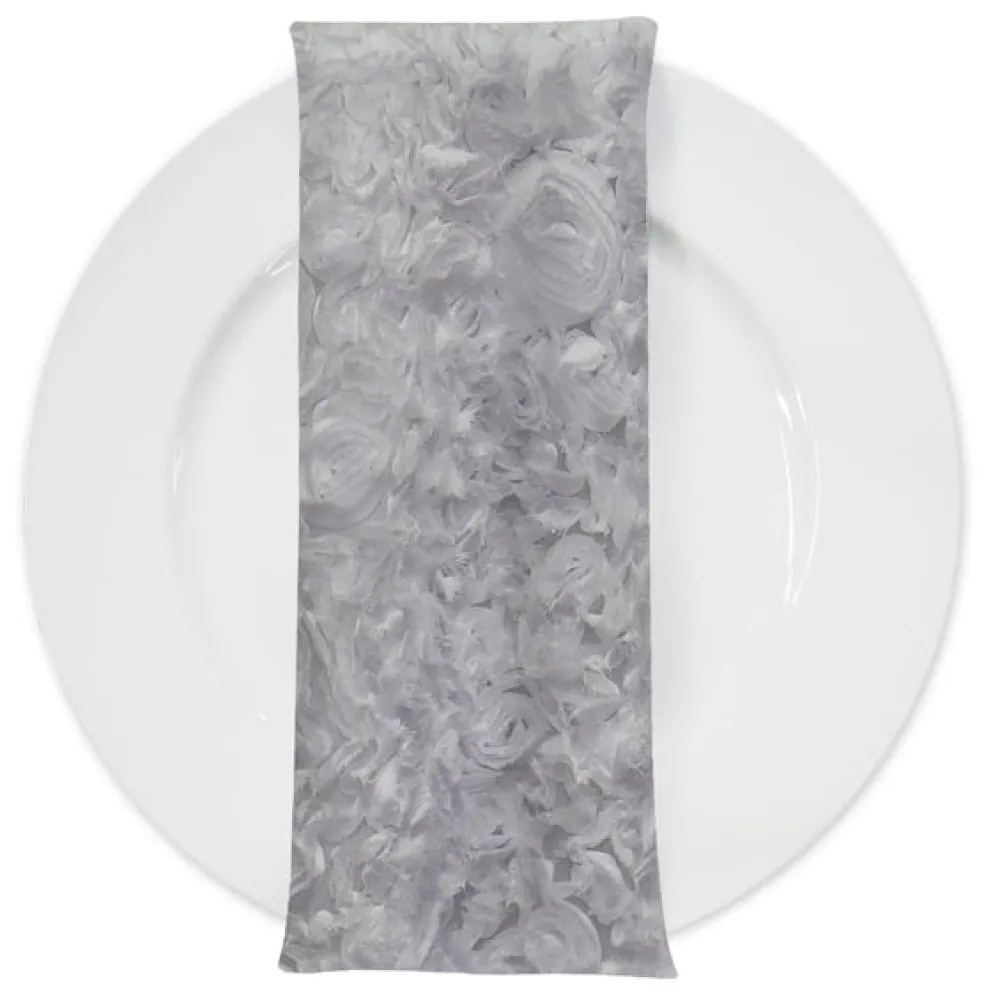 Lush Chiffon (w/ Poly Lining) Table Napkin in White