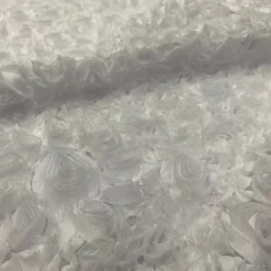 Lush Chiffon (w/ Poly Lining) Table Napkin in White