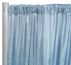 Lush Velvet Drapery Panel in Baby Blue