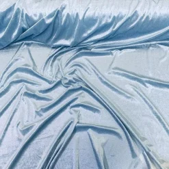 Lush Velvet Table Linen in Baby Blue