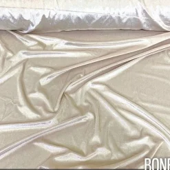 Lush Velvet Table Linen in Bone