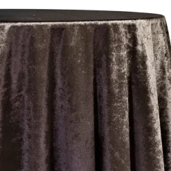 Lush Velvet Table Linen in Chocolate