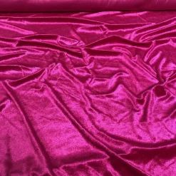 Lush Velvet Table Linen in Fuchsia