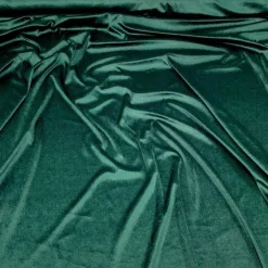 Lush Velvet Table Linen in Hunter Green