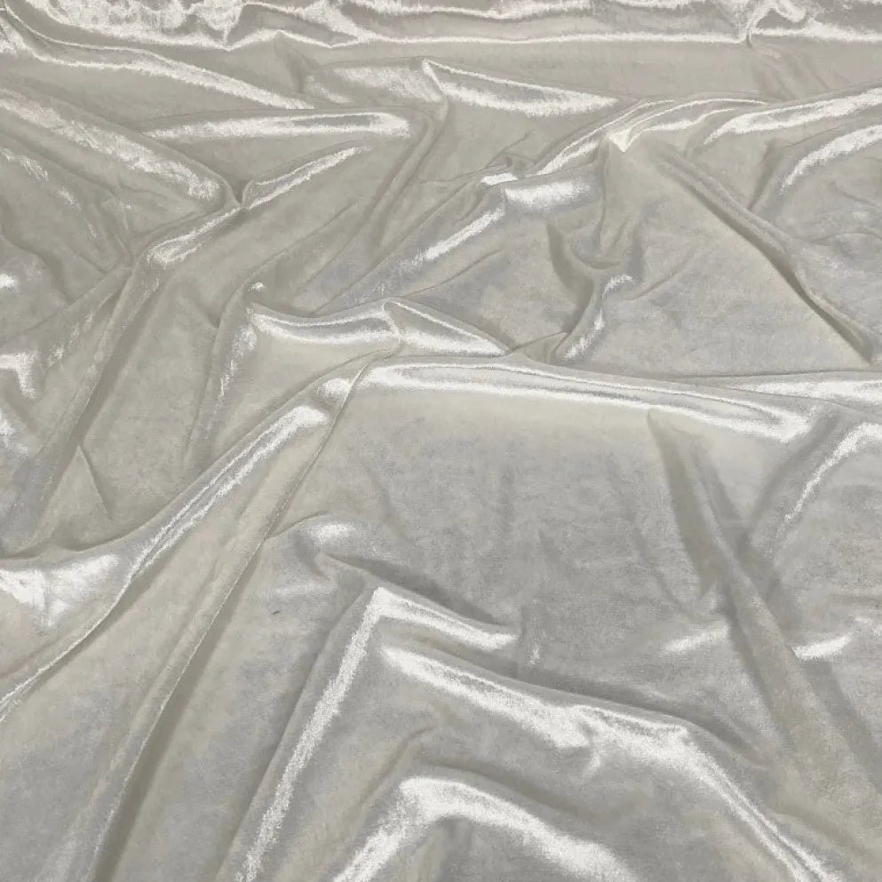 Lush Velvet Table Linen in Ivory
